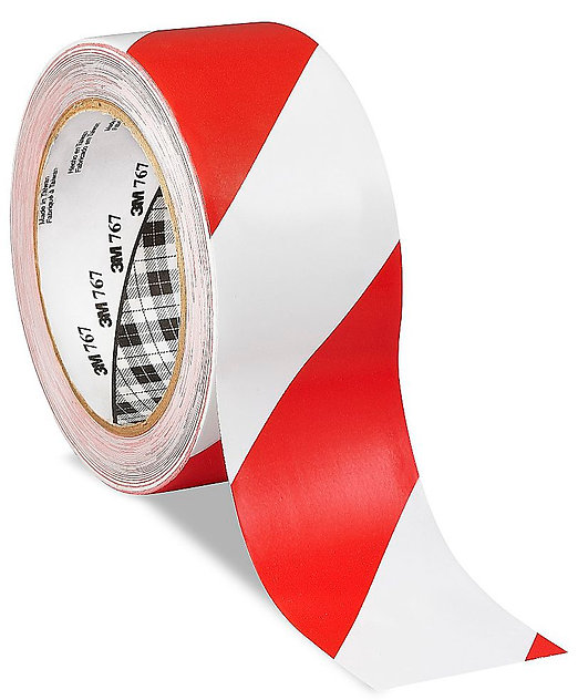 Red/White Hazard Warning Tape