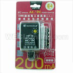 Winstar 200mA 万用电源变壓器WA-2 DC1.5-12V