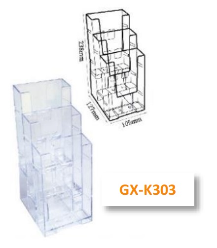 Godex (GX-K303) A4-1/3 三層展示座 105 x 127 x 238mm