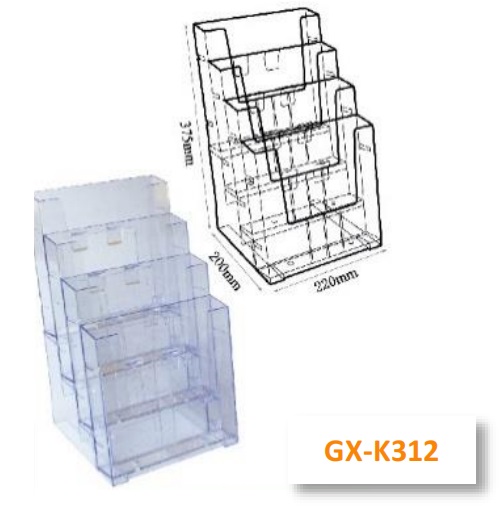 Godex (GX-K312) A4 四层展示座 220 x 200 x 375mm