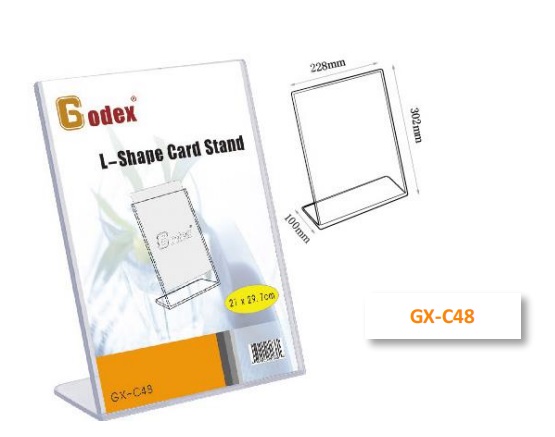 Godex (GX-C48) L型目录展示架 228 x 100 x 302mm