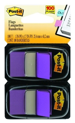 3M Index Flags <680-PU2> 1" x 1-7/8" / Voilt <Twin>