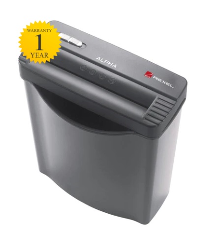 GBC Alpha Ribbon Straight Cut Shredder 5-6 Sheets 10L