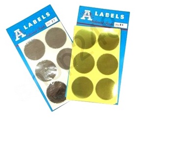A-Label 火漆標籤貼 / 銀色  Code:23  (Dia.50mm)