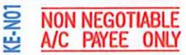 Deskmate 原子印 KE-N01 - NON NEGOTIABLE A/C PAYEE ONLY