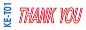 Deskmate 原子印 KE-T01 - THANK YOU