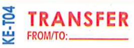 Deskmate 原子印 KE-T04 - TRANSFER FROM/TO