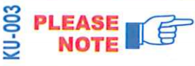 Deskmate 原子印 KU-003 PLEASE NOTE (向左圖)