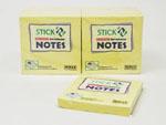 Stick <21007> 3寸 x 3寸黃色報事貼便條 (12本/包)