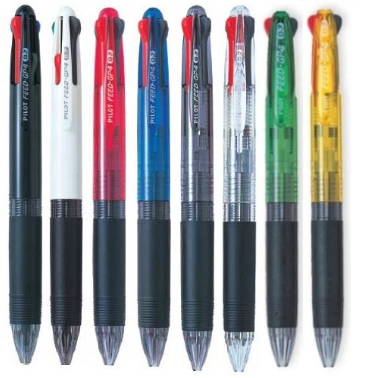 PILOT BPKG-35R 4色原子筆 / 透明藍色