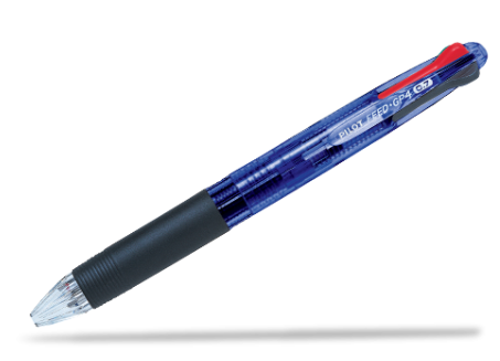 PILOT BPKG-35R 4色原子筆 / 透明藍色