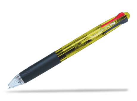 PILOT BPKG-35R 4色原子筆 / 透明黃色