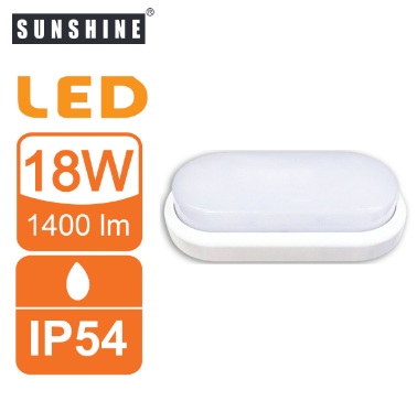 Sunshine LBHOB-18D LED防潮燈吸頂燈<白光>6500K