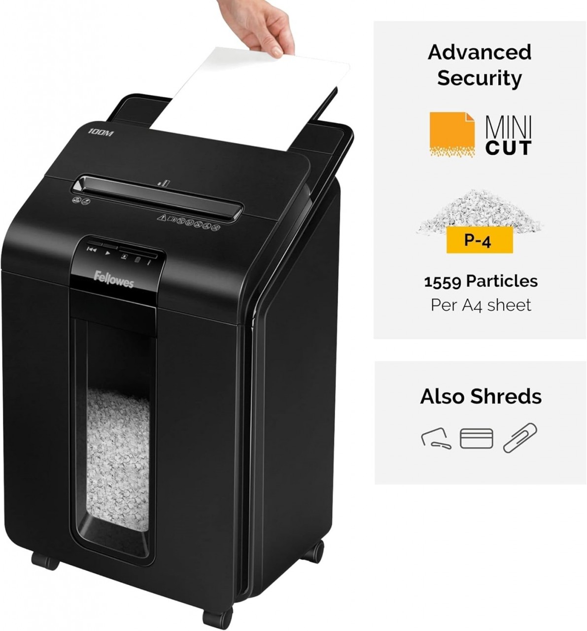 Fellowes AutoMax 100M 粒狀碎紙機(10張)