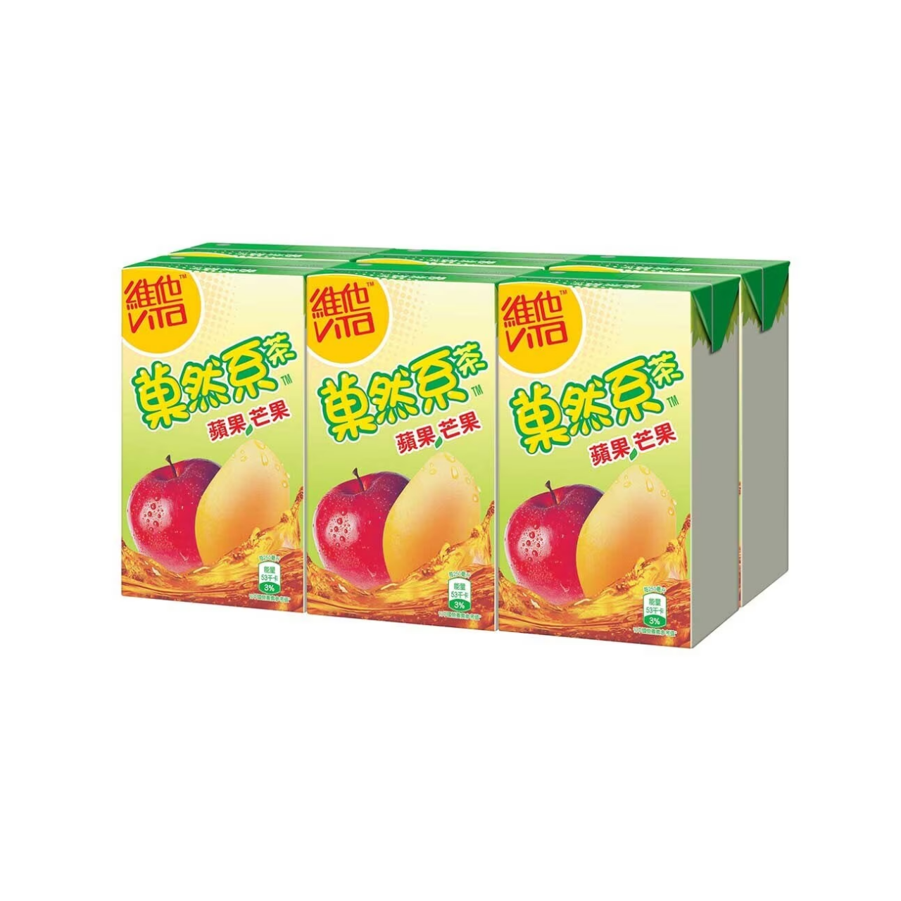 維他果然系蘋果芒果茶 250ml x6包