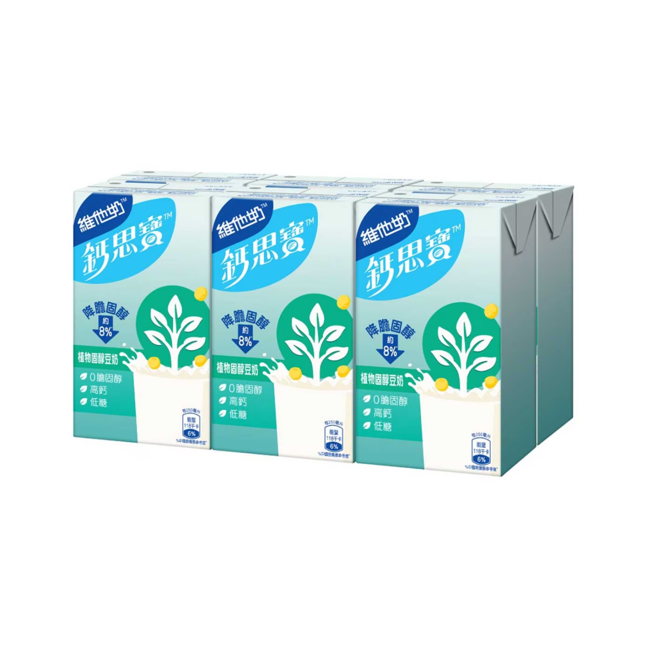 鈣思寳大豆高鈣植物固醇豆奶 250ml x 6包