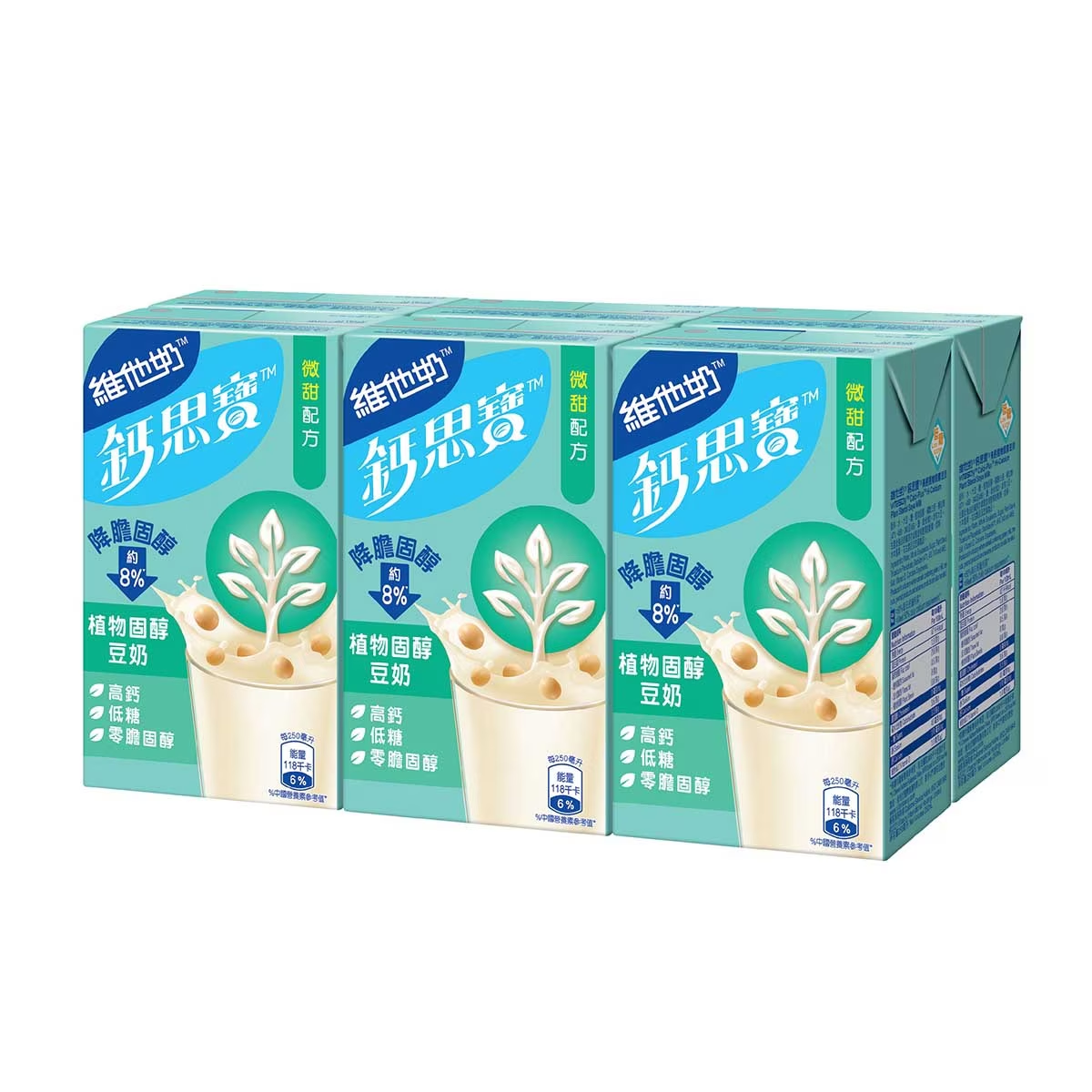 鈣思寳大豆高鈣植物固醇豆奶 250ml x 6包