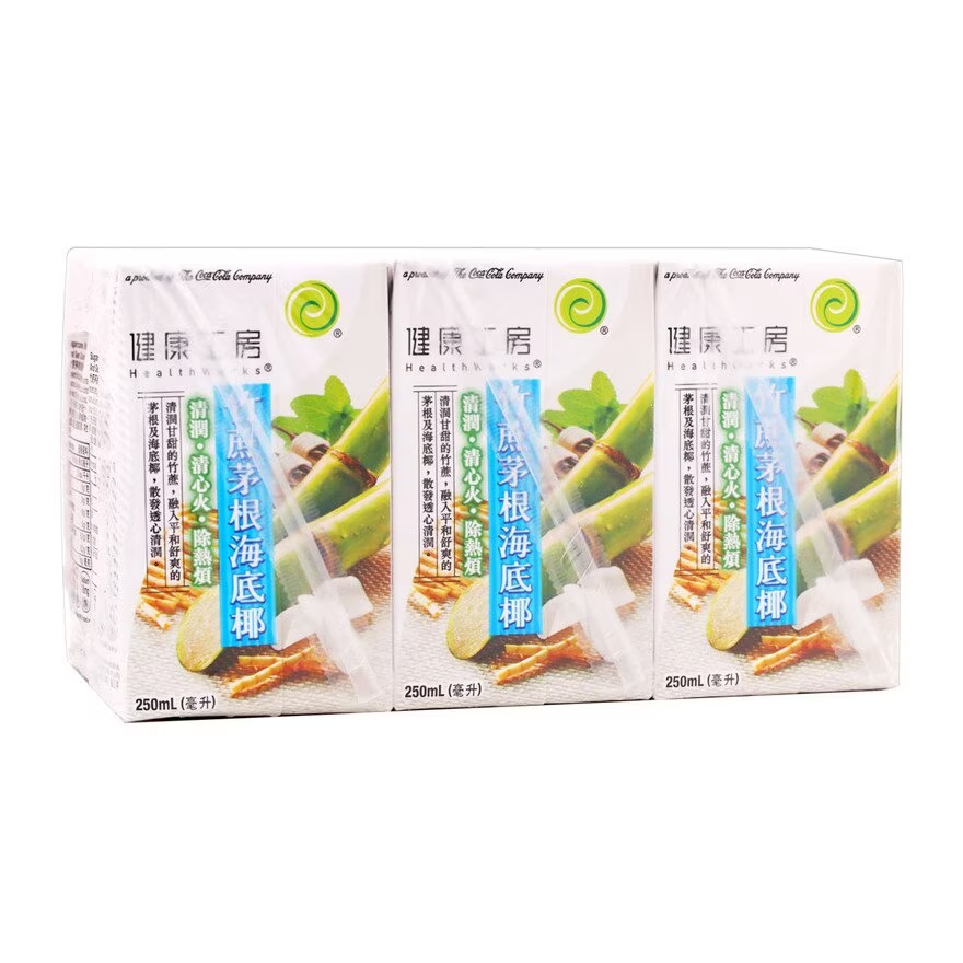 健康工房竹蔗茅根海底椰 250ml x6包