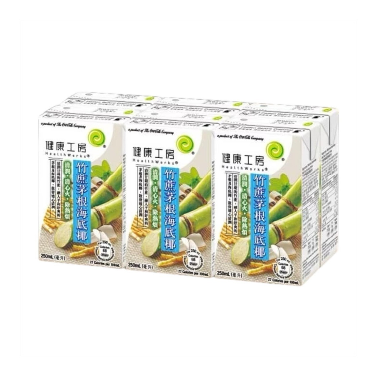 健康工房竹蔗茅根海底椰 250ml x6包