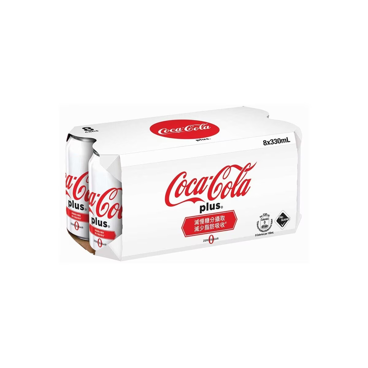 Coca-cola coke plus 8 can 330ml