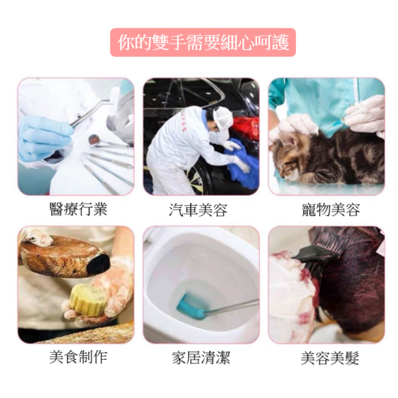 純丁晴手套 100隻裝 (S、M、L、XL碼 / 白、藍、黑色)