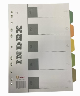 Godex GX-1205 5級彩色紙質索引 A4
