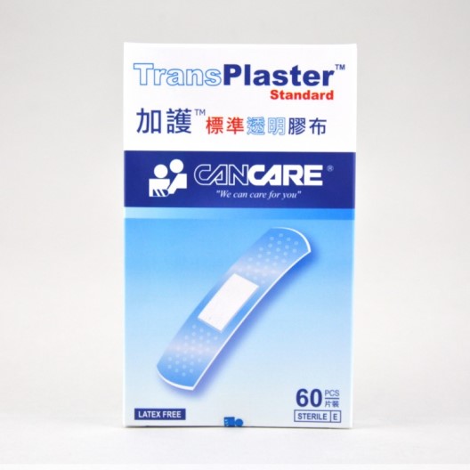 加護標準透明膠布60 片裝 - 透明