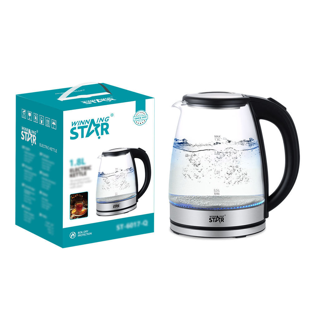Winning Star 1.8L 玻璃瓶電熱水壺 ST-6017