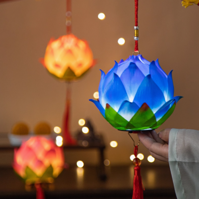 中秋節燈籠手作diy製作/荷花款~~歡迎訂購~~