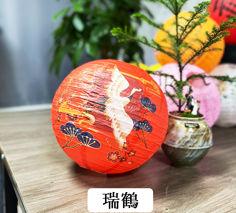 中秋節中國風圓形花草古風紙燈籠~~歡迎訂購~~