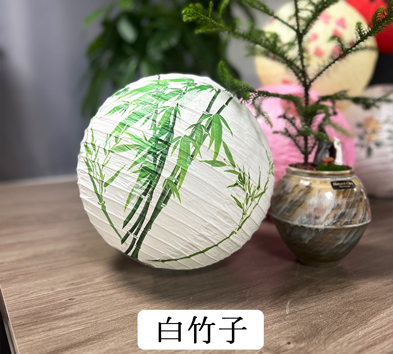 中秋節中國風圓形花草古風紙燈籠~~歡迎訂購~~
