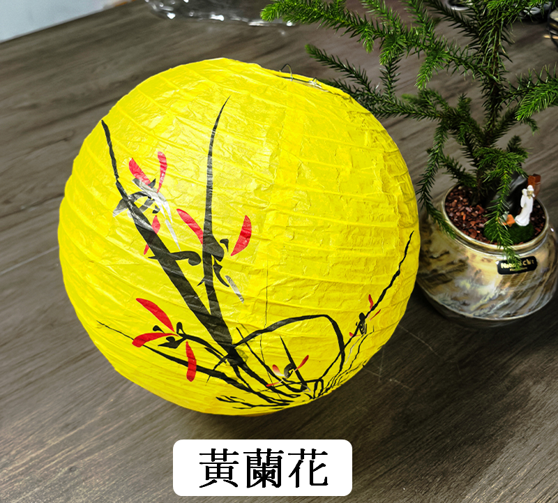 中秋節中國風圓形花草古風紙燈籠~~歡迎訂購~~