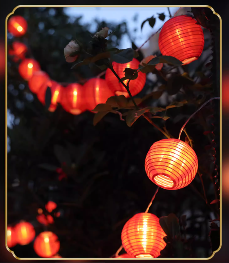 彩色 / 紅色小燈籠串防水裝飾~~歡迎訂購~~
