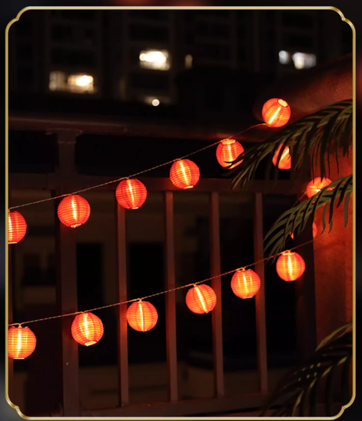 彩色 / 紅色小燈籠串防水裝飾~~歡迎訂購~~