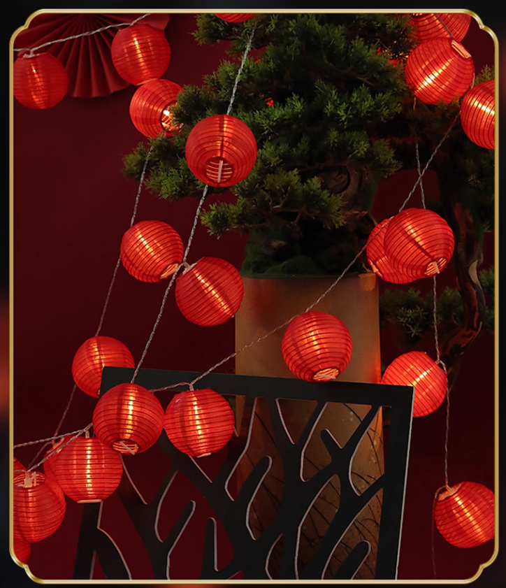彩色 / 紅色小燈籠串防水裝飾~~歡迎訂購~~