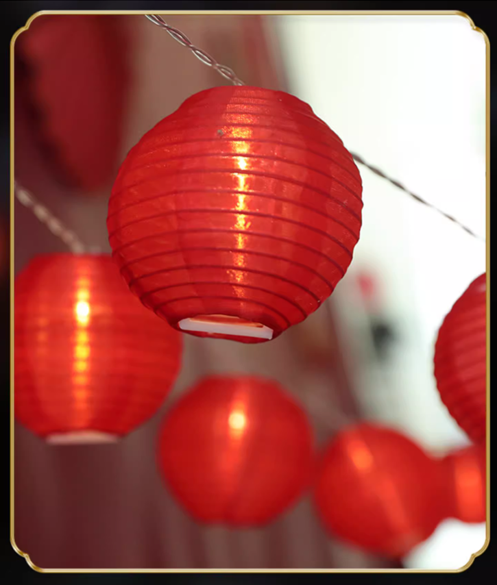 彩色 / 紅色小燈籠串防水裝飾~~歡迎訂購~~