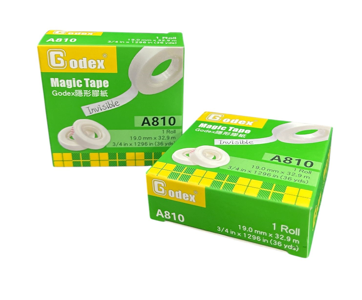 Godex A810 3/4" x 36yds神奇隱形膠紙