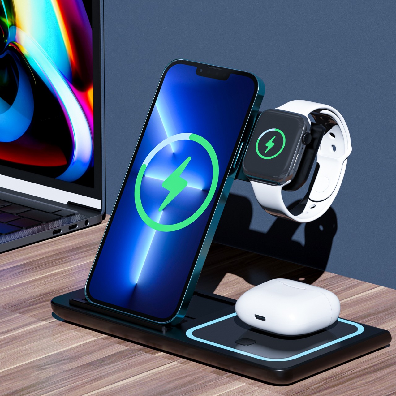 Ven-Dens 3合1無線充電器