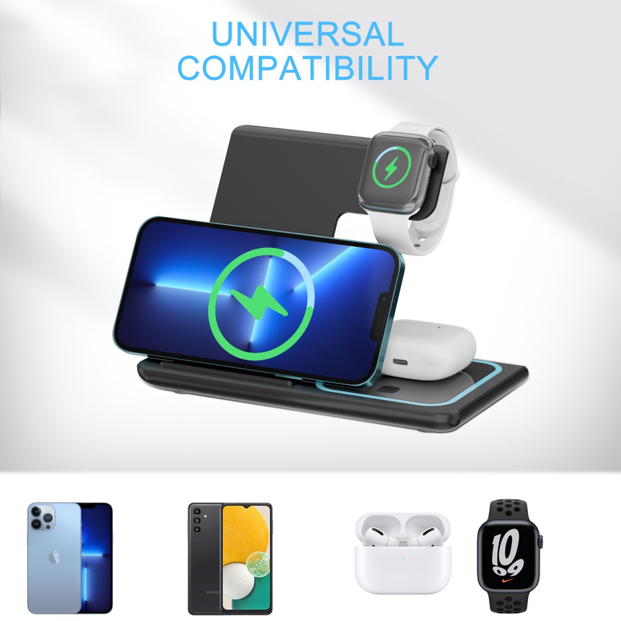 Ven-Dens 3合1無線充電器
