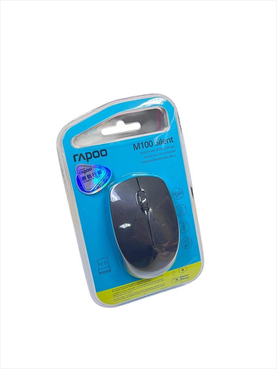 RAPOO M100-B 三模 靜音 2.4+BT 藍牙 無線光學滑鼠