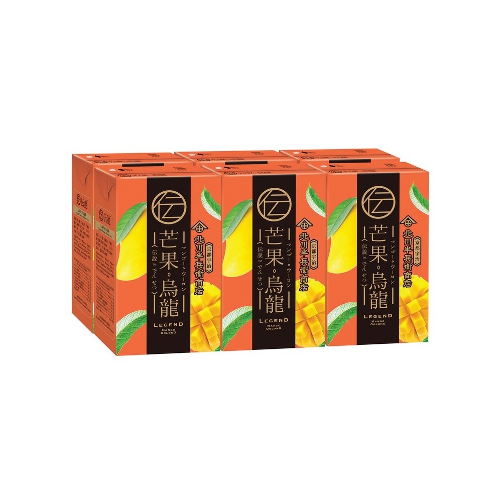 北川半兵衛商店伝說芒果烏龍茶 250ml x 6包