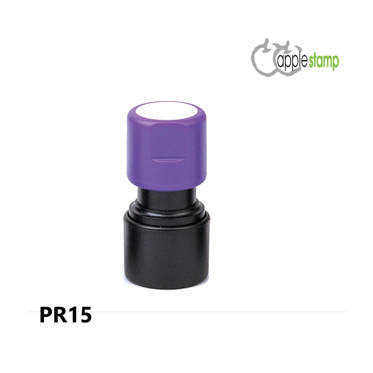PR15 Apple Pre-inked Stamp Dia 15.0 mm