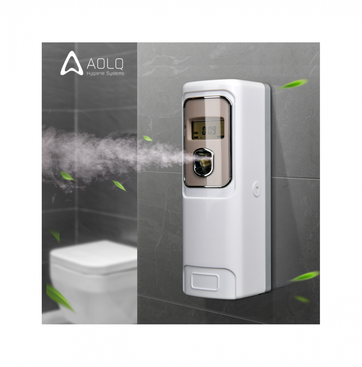 AOLQ 自動定時噴香機、液晶顯示、長效持久、空氣淨化、自動噴香、多檔設定