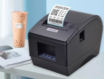 芯燁XP236B 熱敏條碼印表機二維碼不乾膠貼紙