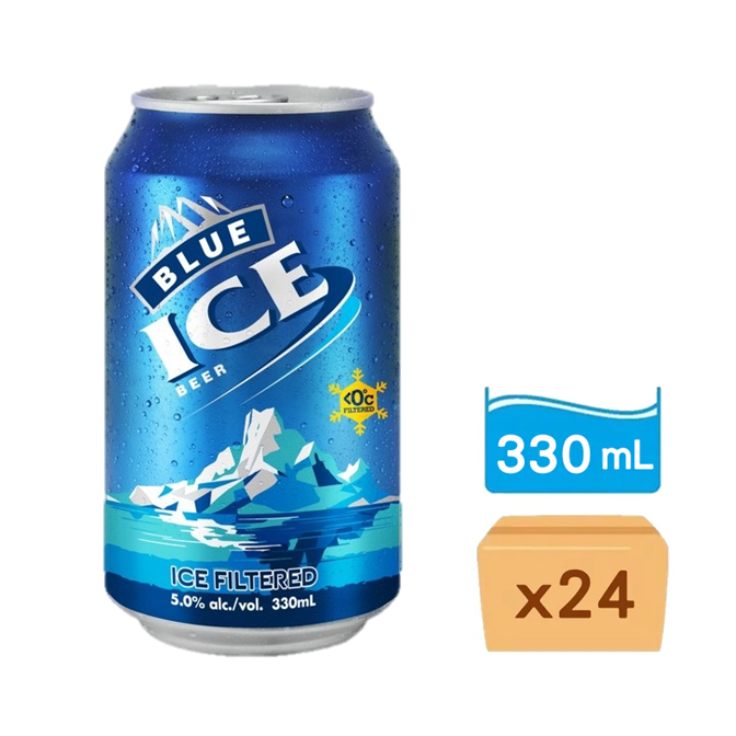 藍冰罐裝啤酒 330ml x 24罐 [原箱優惠]