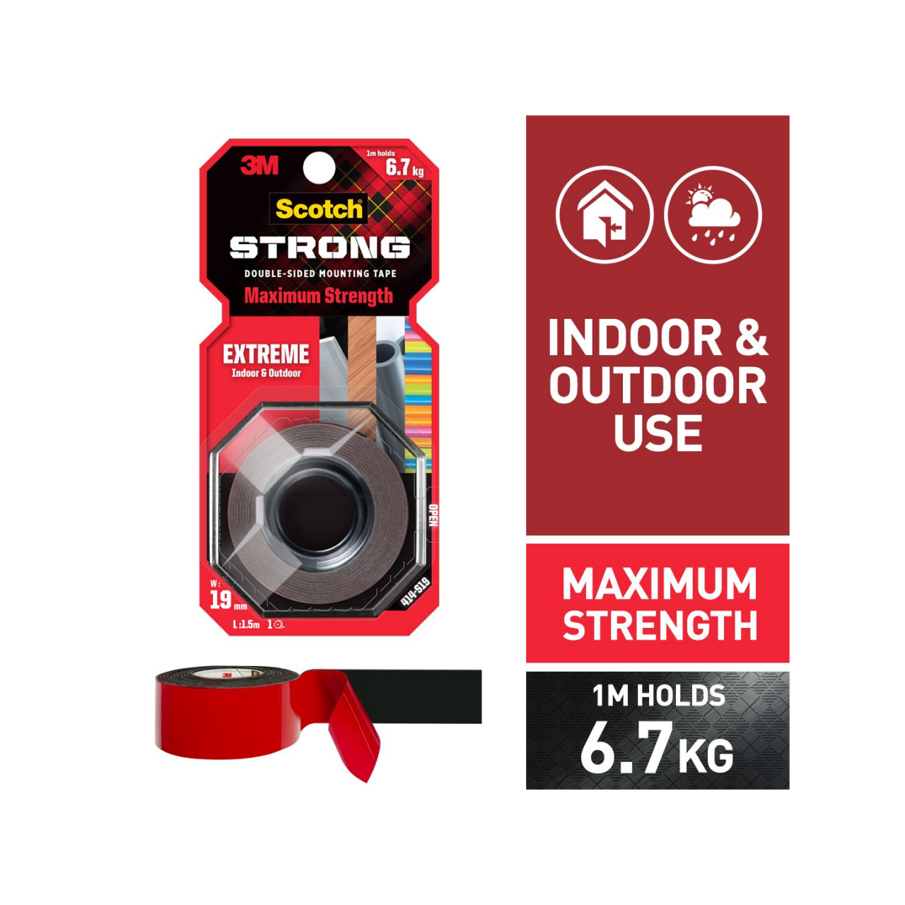 3M Scotch 414-S19  Strong Outdoor Tape