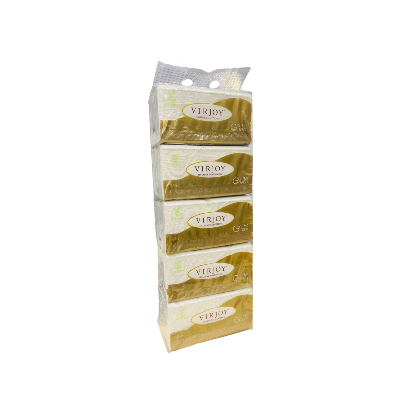 Virjoy 軟包袋裝面紙 5包/抽