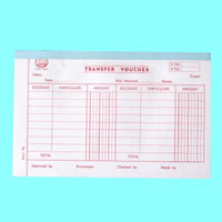 英文会计存票 <1770A> Transfer Voucher (6-Columns)