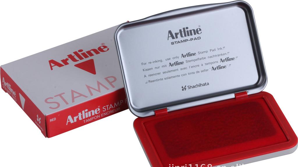 Artline 旗牌印台Size:#1 <大> 67 x 106mm / 紅色