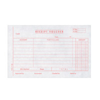 英文會計存票 <1780A> Receipt Voucher